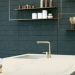 Modern kitchen with Island in Caesarstone