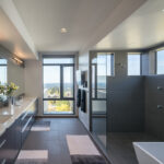 Modern_Bathroom in Caesarstone 1141_Pure_White_