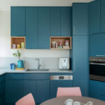 Nordic U-shape kitchen in Caesarstone 4601 Frozen Terra 2163