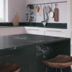 Transitional kitchen with Island in Caesarstone 4360 Wild Rice 1932