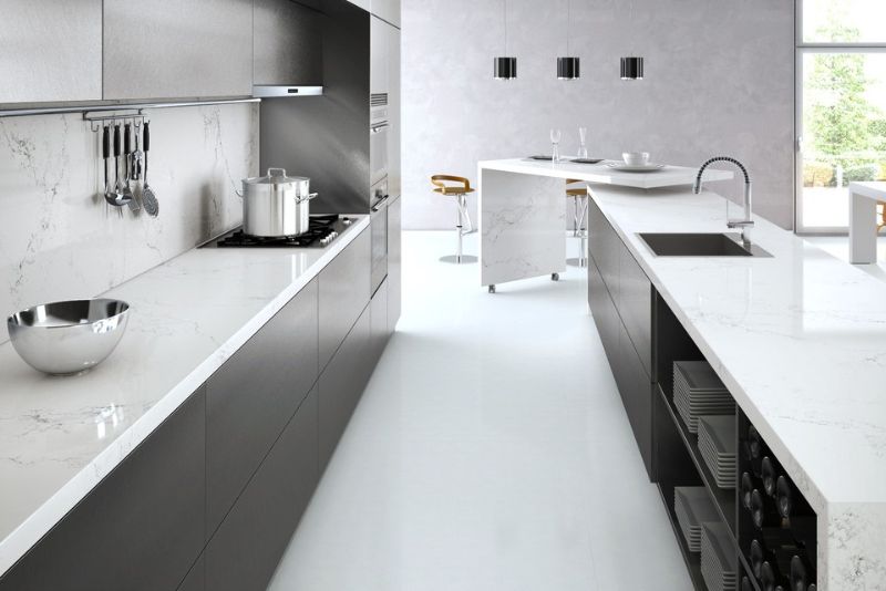 Kitchen Backsplash Ideas And Designs, Best Backsplash To Go With White Quartz Countertop
