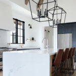 Nordic Kitchen with island in Caesarstone 6134 Georgian Bluffs | 2150