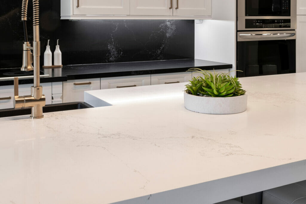black and white granite kitchen countertops 
