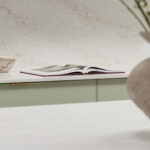 Caesarstone Lunar Frost and 507 Marbannova in Level Built_SummerHill project with nordic kitchen with island