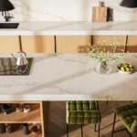 Caesarstone 5132 Celestial Sky Modern kitchen with island