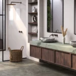 Caesarstone 8477 Ocean Sage Bathroom